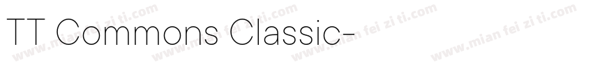TT Commons Classic字体转换